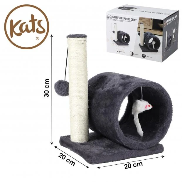 Kattentoren tunnel en krabpaal klein KATS
