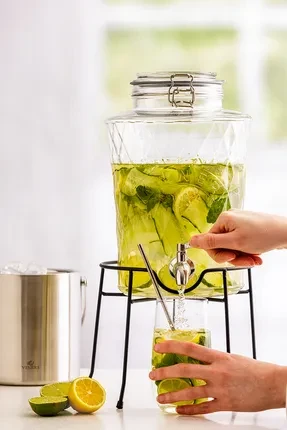 Kilner Diamond drankdispenser met rvs kraantje 5L