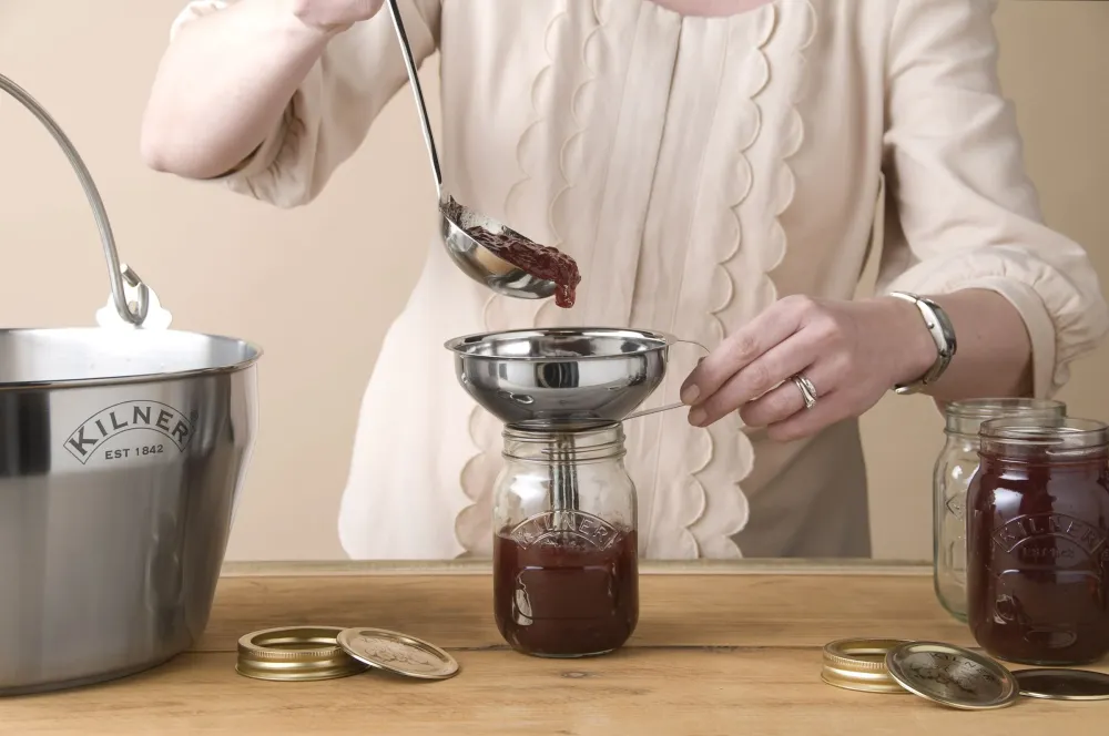 Kilner Trechter uit rvs met zeef