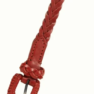 Rode gevlochten riem | King Louie Braidy belt henna red 95