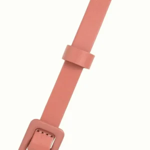 Roze leren schuifceintuur | King Louie leather covered belt dusty rose 95