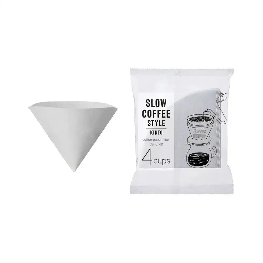 Kinto Bomull filterpapier voor 4 kopjes - 60 stuks