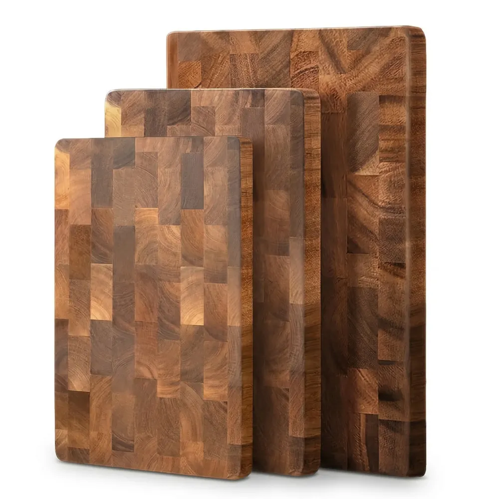 Kitchen4you | Massieve Acacia Snijplankenset Met Handvat