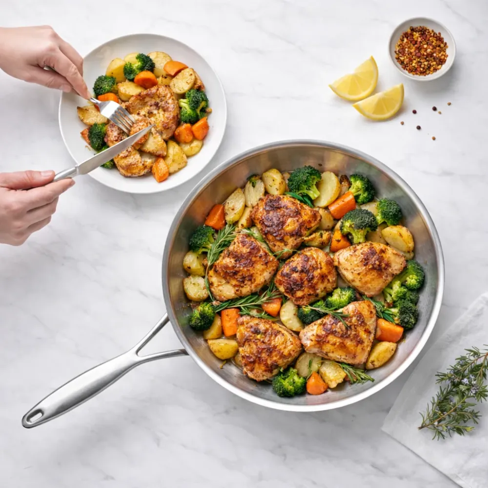 Kitchen4you | Roestvrijstalen Wokpan
