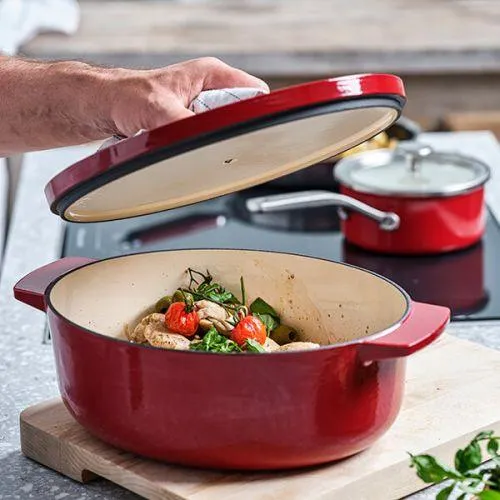 KitchenAid Cast Iron stoofpot ovaal Empire Red KITCHENAID COOKWARE