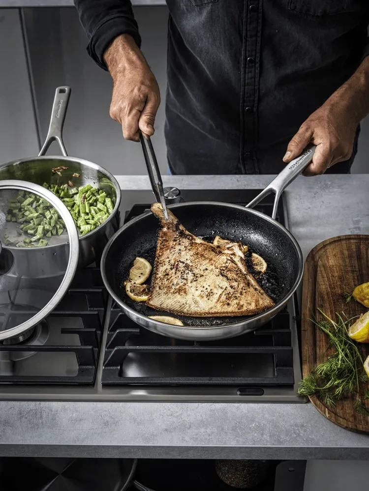 KitchenAid Multi-Ply Stainless Steel Braadpan 24cm/Kookpot 20+24cm/Steelpan 16cm 7-delig KITCHENAID COOKWARE