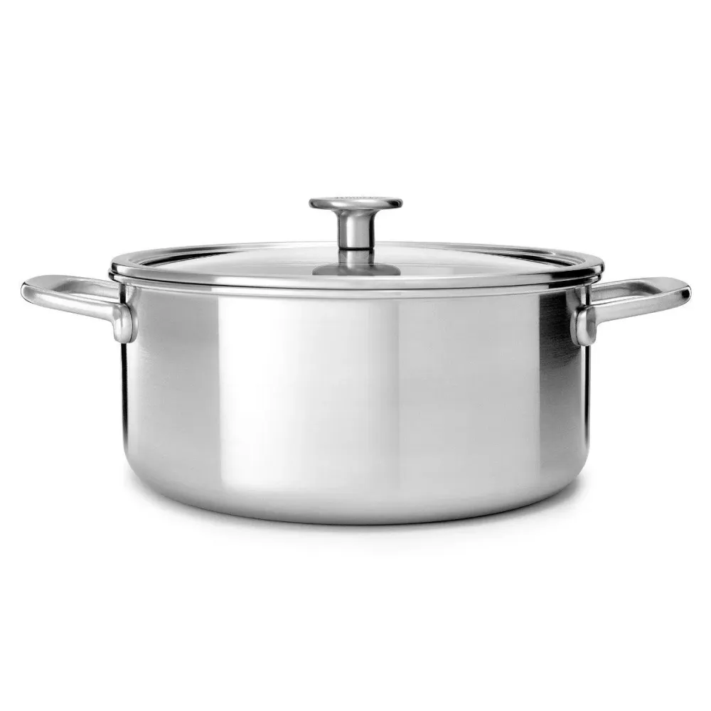 KitchenAid Multi-Ply Stainless Steel Kookpot met deksel / 4,91L 24cm KITCHENAID COOKWARE