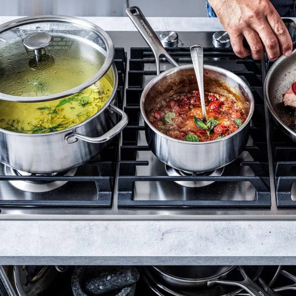 KitchenAid Multi-Ply Stainless Steel Kookpot met deksel / 4,91L 24cm KITCHENAID COOKWARE
