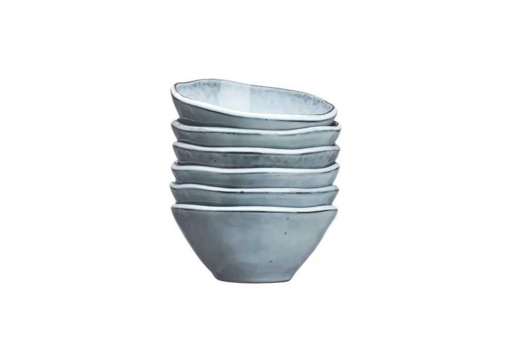 Kom CLOUD Ø14cm - 6 stuks - Stormgrijs