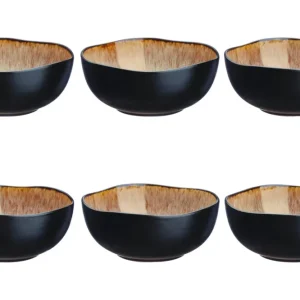 Kom IRIS Ø16,5cm - 6 stuks - Wildbruin