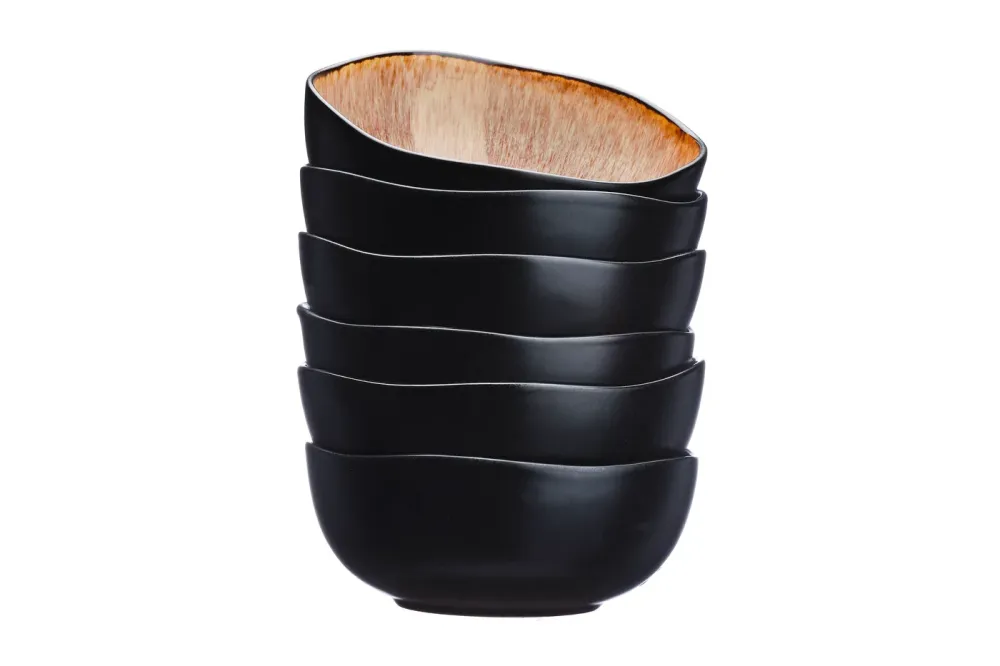 Kom IRIS Ø16,5cm - 6 stuks - Wildbruin