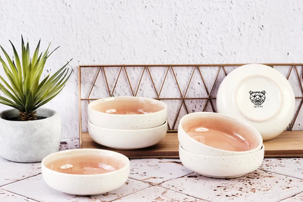 Kom OXYGEN Ø13cm - 6 stuks - Powder pink