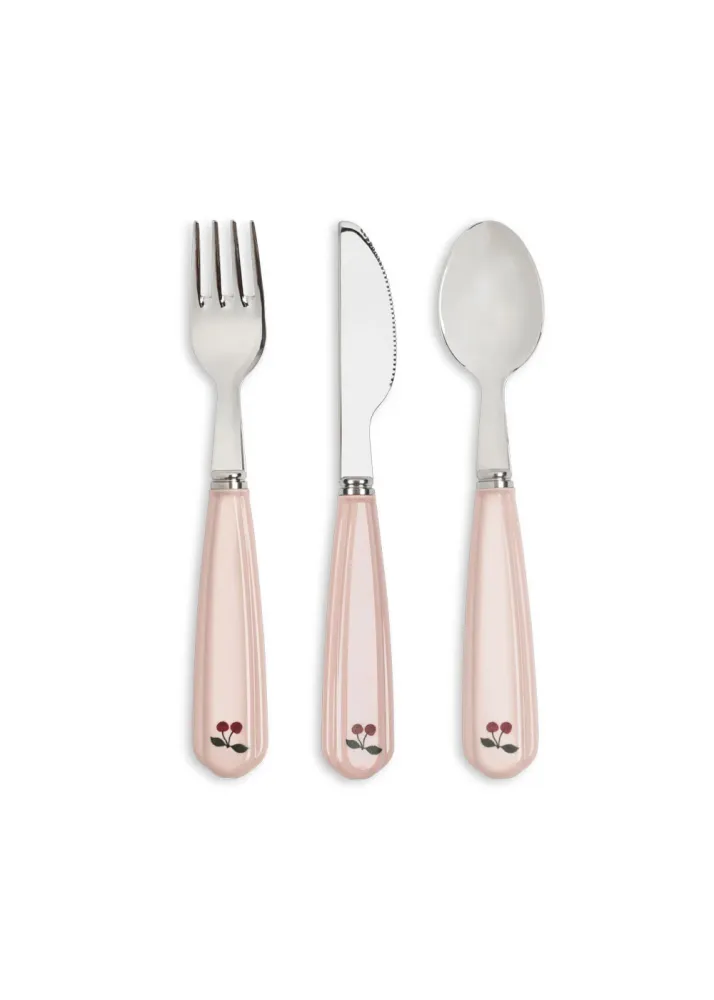 Konges Sløjd Bestekset - Vork, Mes en Lepel - Cherry Blush