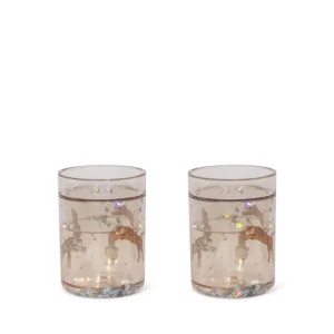 Konges Sløjd 2 Pack Glitter Bekers - 2 stuks - Roar