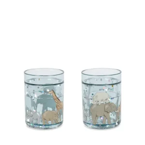 Konges Sløjd 2 Pack glitter bekers - 2 stuks - Safari