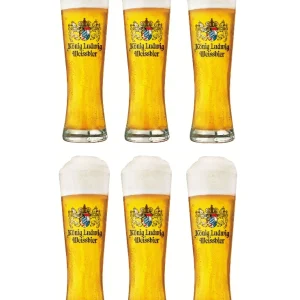 Konig Ludwig Bierglazen Weizen - 500 ml - 6 stuks