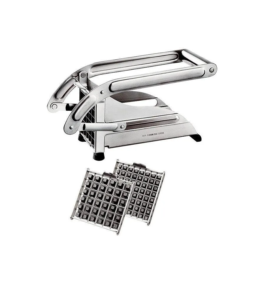 LA BONNE GRAINE LTN3023V Frietsnijder huishoud inox met 2 inzetten rvs