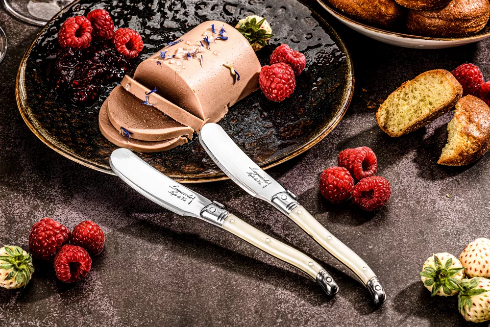 Laguiole Premium Line Botermessen parelmoer