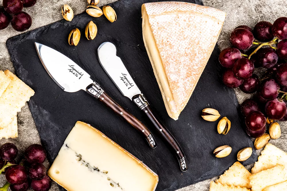 Laguiole Premium Line Kaasmessenset 3-delig dark wood