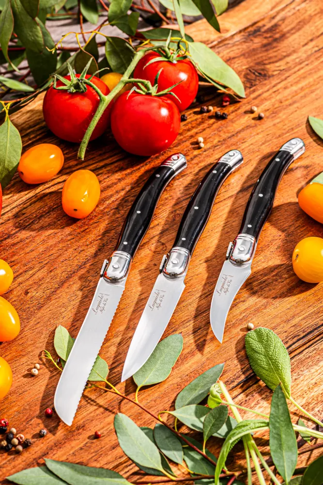Laguiole Premium Line set keukenmesjes 3-delig