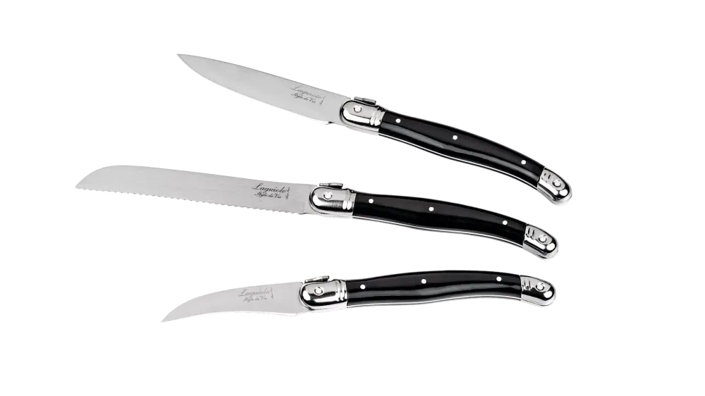 Laguiole Premium Line set keukenmesjes 3-delig