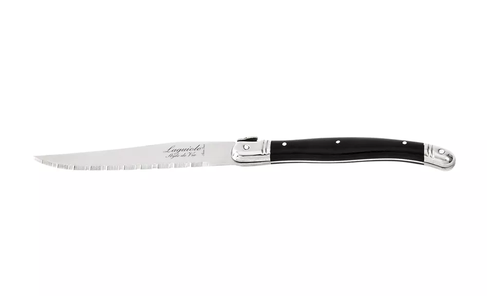 Laguiole Premium Line set/6 steakmessen zwart