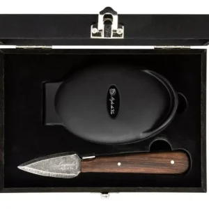Oestermes Luxury Line Wengé Hout met Oesterhouder Laguiole Style de Vie