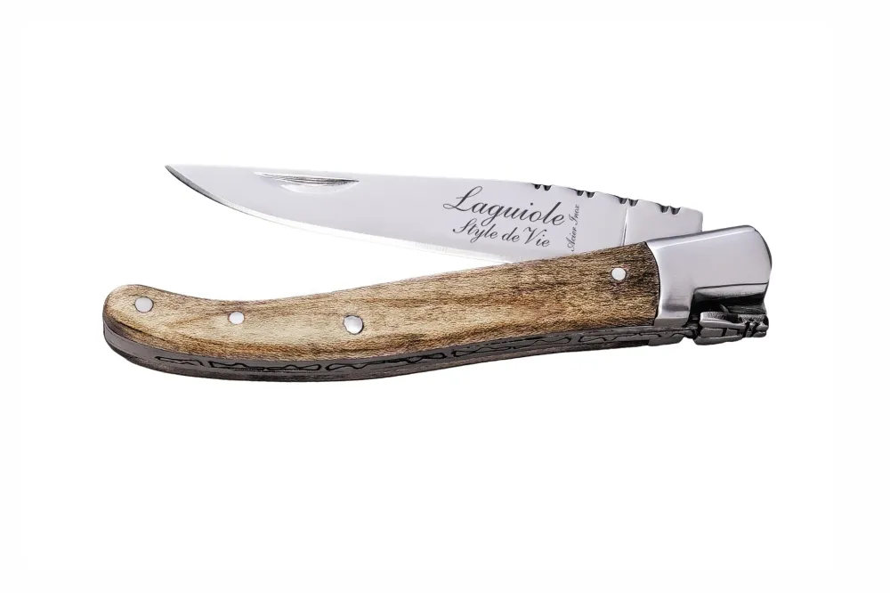 Zakmes Luxury Line Esdoornhout Laguiole Style de Vie