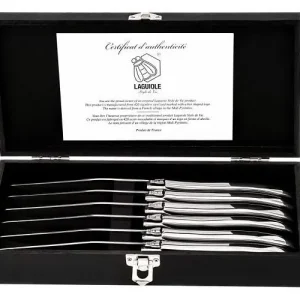 Laguiole Style de Vie Steakmessen Luxury Line RVS - 6 stuks
