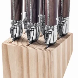 Laguiole Style de Vie Steakmessen Premium Line Dark Wood - 6 stuks