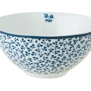 Laura Ashley Blue Floris Set 4 Bowls 13 cm Wit Porselein