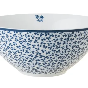 Laura Ashley Blue Floris Set 4 Bowls16 cm Wit Porselein