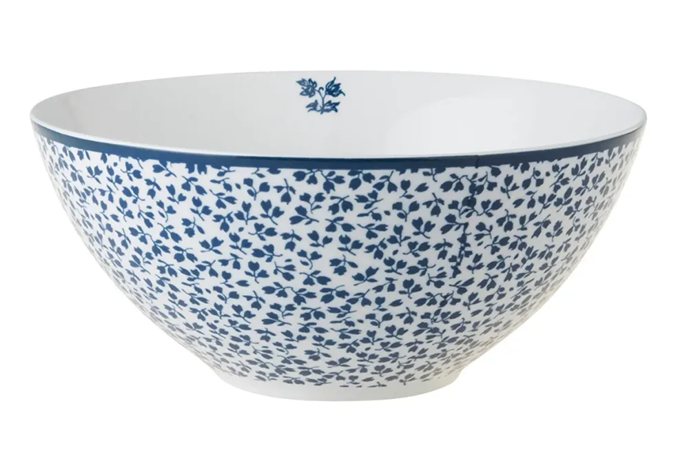 Laura Ashley Blue Floris Set 4 Bowls16 cm Wit Porselein