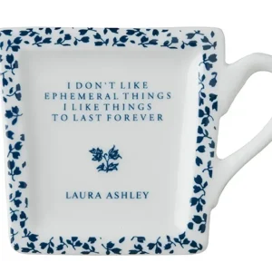 Laura Ashley Blue Floris Set 4 Schaaltjes voor theezakje Wit Porselein