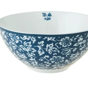 Laura Ashley Blue Sweet Allysum Set 4 Bowls 13 cm Wit Porselein