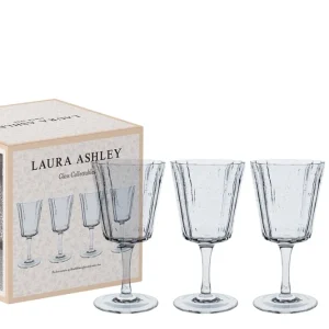Laura Ashley Giftset 4 Wijnglazen Helder 0,27l Transparant Glas