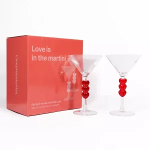 Martini glazen hartjes L'Avant Gardiste