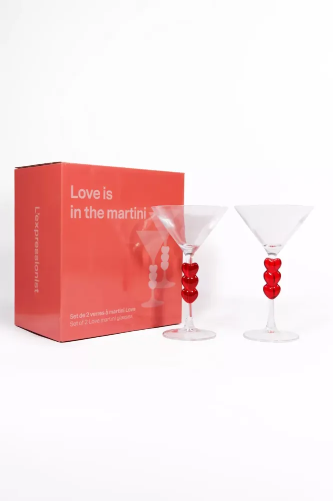 Martini glazen hartjes L'Avant Gardiste