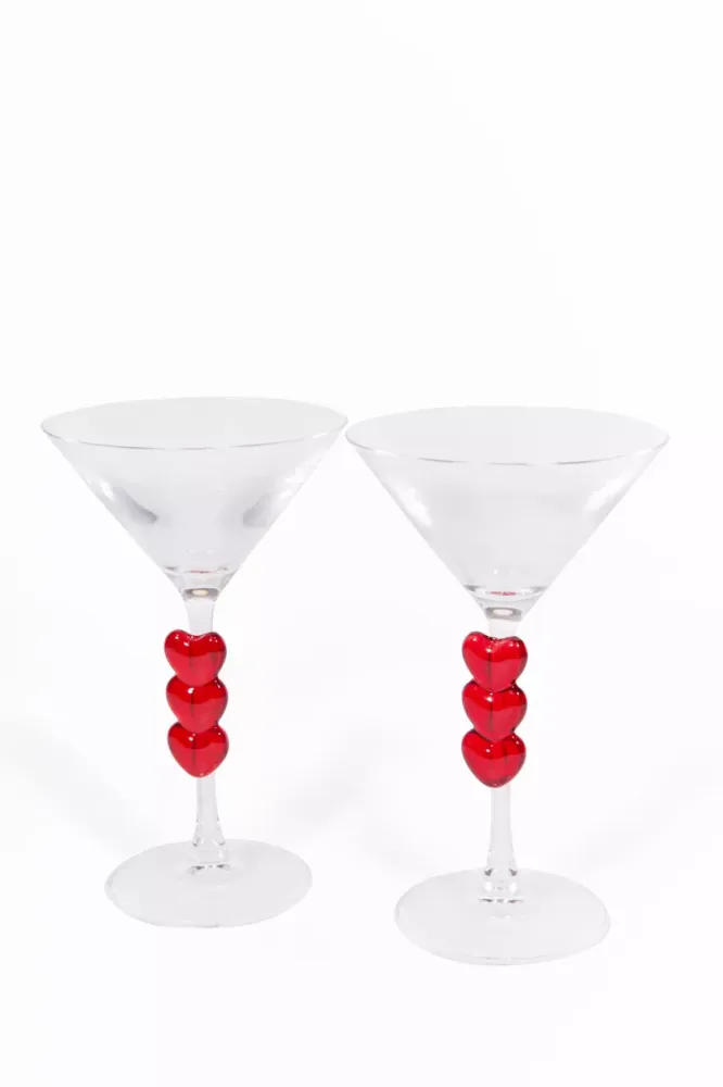 Martini glazen hartjes L'Avant Gardiste