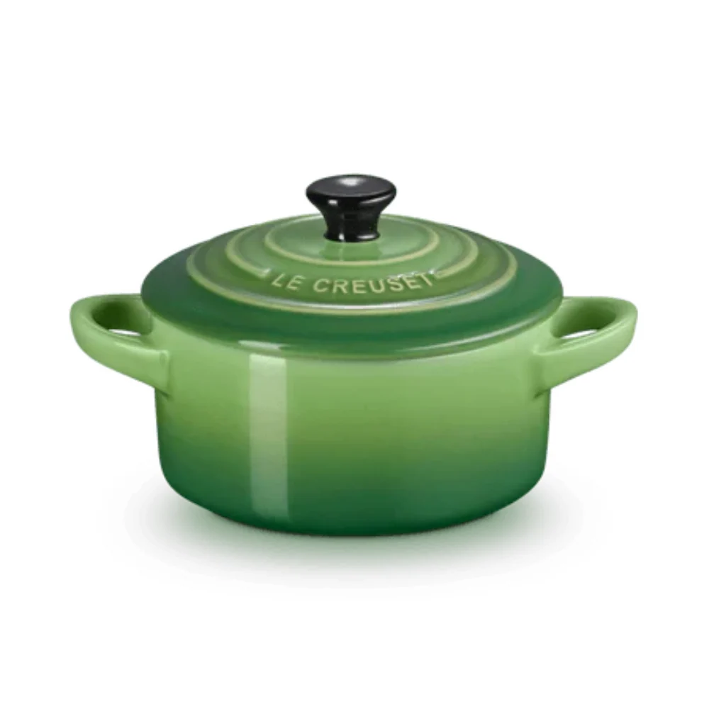 Le Creuset Aardewerken mini braadpan Bamboo Green 10cm 0,25l