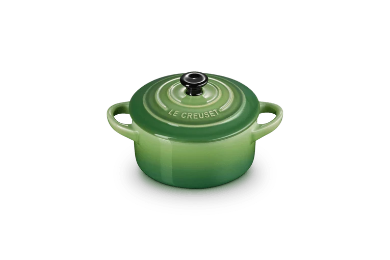 Le Creuset Aardewerken mini braadpan Bamboo Green 10cm 0,25l