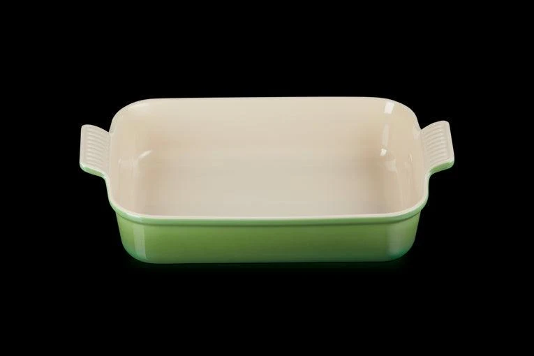 Le Creuset Aardewerken rechthoekige ovenschaal Bamboo Green 32cm 3,85l