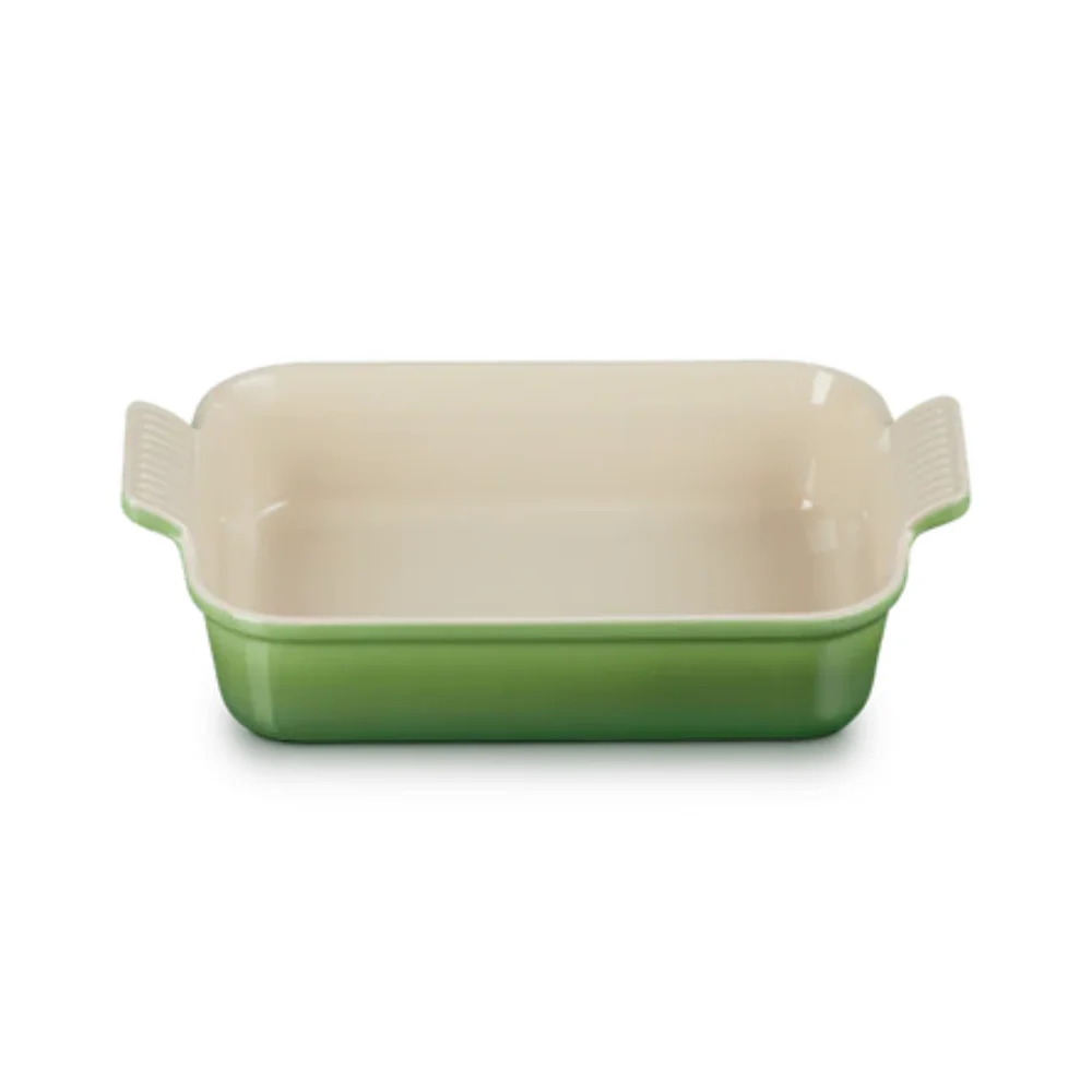 Le Creuset Aardewerken rechthoekige ovenschaal Bamboo Green 26cm 2,3l