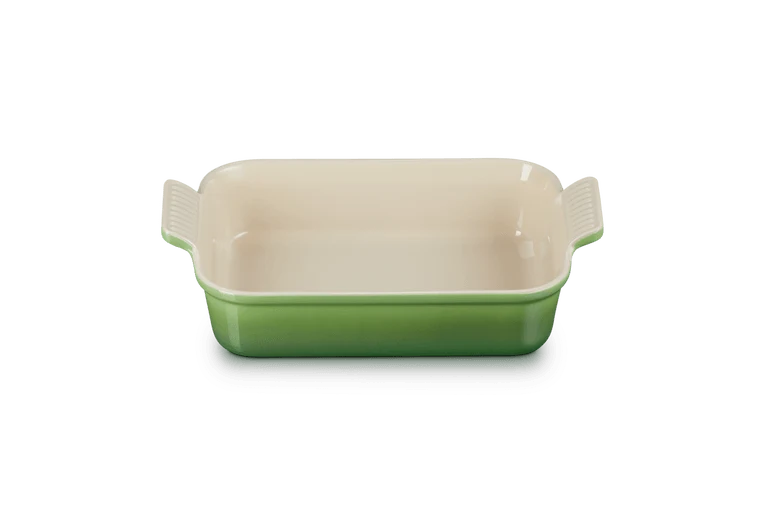 Le Creuset Aardewerken rechthoekige ovenschaal Bamboo Green 26cm 2,3l