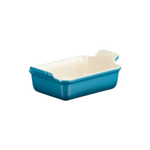 Le Creuset Aardewerken rechthoekige ovenschaal Deep Teal 19cm 1,08l