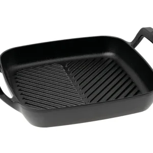 Le Creuset BBQ Grill Outdoor Vierkant 26cm Mat Zwart Gietijzer