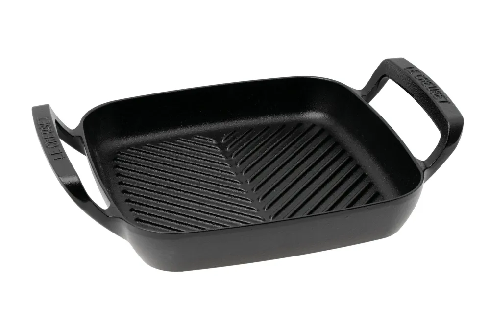 Le Creuset BBQ Grill Outdoor Vierkant 26cm Mat Zwart Gietijzer