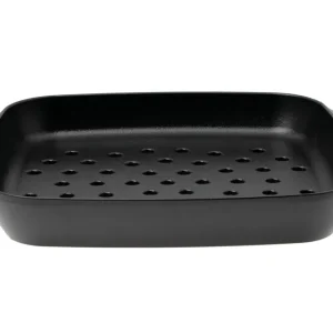 Le Creuset BBQ Grillmand Outdoor Vierkant 30cm Mat Zwart Gietijzer