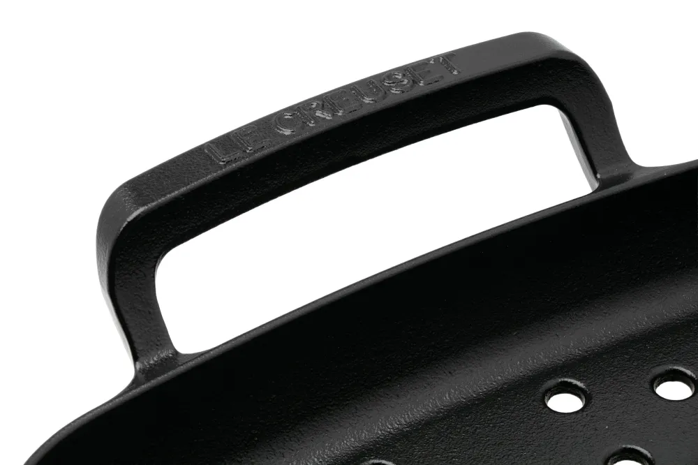 Le Creuset BBQ Grillmand Outdoor Vierkant 30cm Mat Zwart Gietijzer