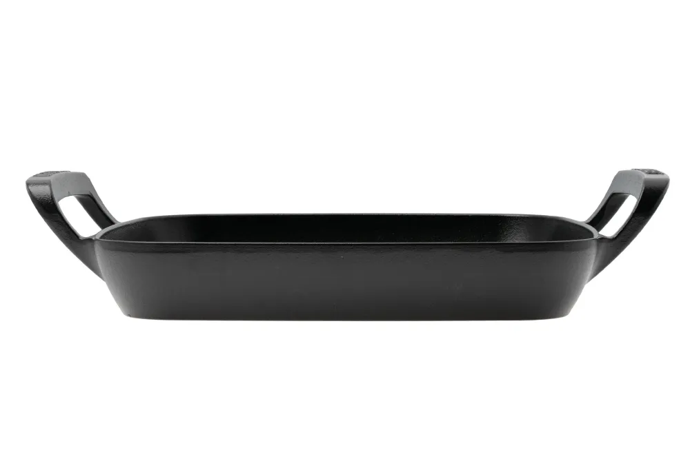 Le Creuset BBQ Grillmand Outdoor Vierkant 30cm Mat Zwart Gietijzer